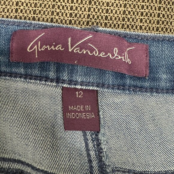 Gloria Vanderbilt Amanda Womens Size 12 Blue Classic Fit Tapered Leg Jeans - Picture 3 of 10